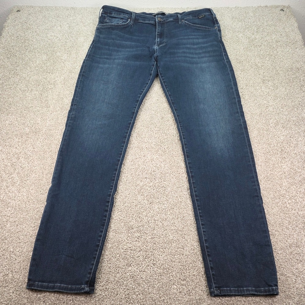 Mavi Jake‎ Athletic Denim Straight Leg Jeans Dark Wash Blue 38x34 R222244